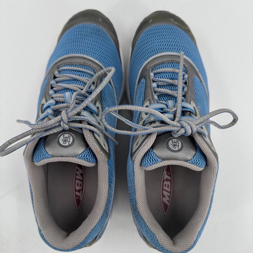 MBT Anti Shoe WOMENS Blue Gray Lace Up Walking Toning Shoes Sneakers SIZE 7.5 - Picture 13 of 15